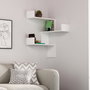 Hanah Home Estantería de Pared Escandinava Blanca